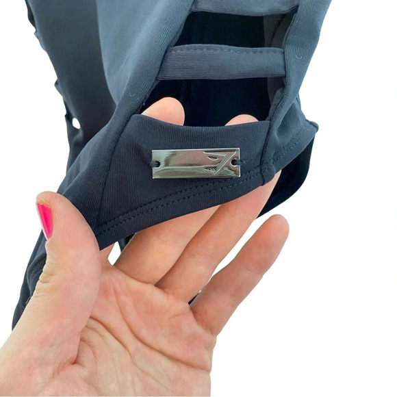 Gymshark Horizon Swimsuit Womens Small Black One Piece Bathing Suit Open Sides - Picture 4 of 12